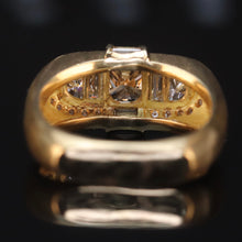 Load image into Gallery viewer, Estate brown and white diamond ring in 18k yellow gold from Manor Jewels