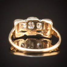 Load image into Gallery viewer, Vintage old mine cut OMC diamond ring in 14k yellow gold from Manor Jewels