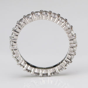 Sterling silver CZ small eternity band