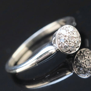 Vintage ring by Jabel with diamonds in white gold from Manor Jewels