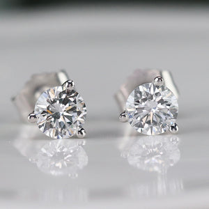 SALE!!  Lab grown .71ctw F-G/SI Diamond studs in 14k white gold