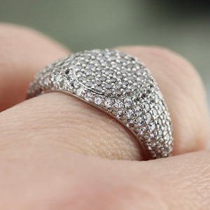 Sterling Silver studded CZ ring