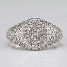 Load image into Gallery viewer, Sterling Silver studded CZ ring