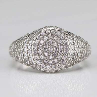 Sterling Silver studded CZ ring