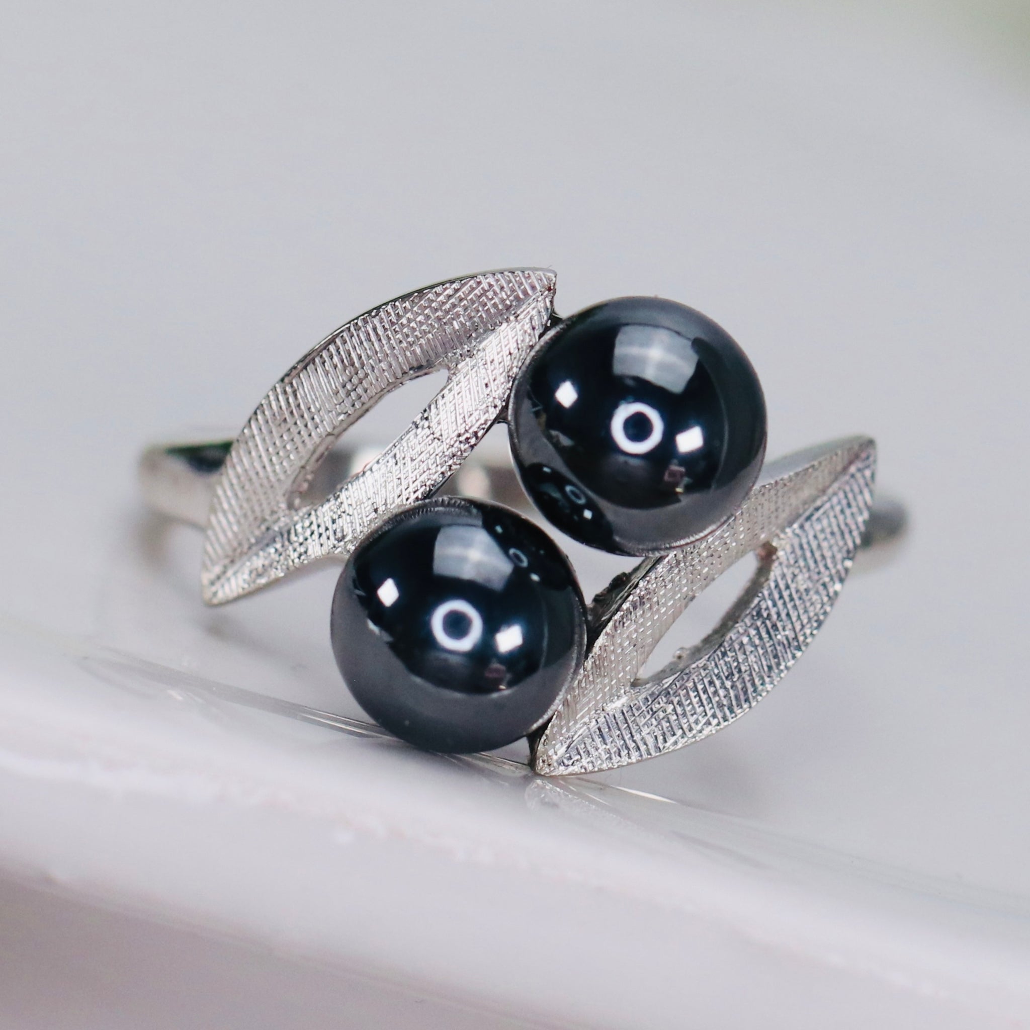 Vintage hematite clearance ring