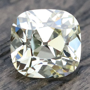 Triple Ideal AGS Antique Cushion cut 1.553ct P SI1 diamond ring in 14k