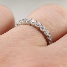 Load image into Gallery viewer, Sterling silver CZ small eternity band