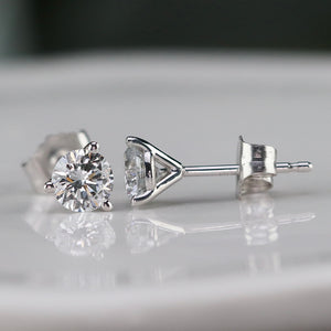 SALE!!  Lab grown .71ctw F-G/SI Diamond studs in 14k white gold