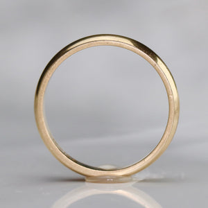 14k yellow gold 2.7mm classic plain band