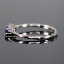 Load image into Gallery viewer, SPECIAL: Amethyst and diamond ring in white gold