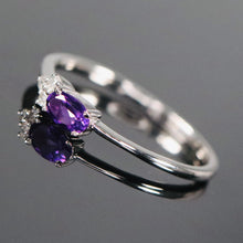 Load image into Gallery viewer, SPECIAL: Amethyst and diamond ring in white gold