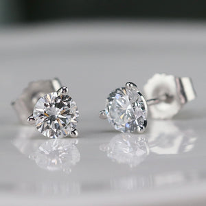 SALE!!  Lab grown .71ctw F-G/SI Diamond studs in 14k white gold