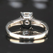 Load image into Gallery viewer, Vintage diamond solitaire ring in 18k white gold from Manor Jewels