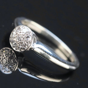 Vintage ring by Jabel with diamonds in white gold from Manor Jewels