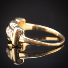 Load image into Gallery viewer, Vintage old mine cut OMC diamond ring in 14k yellow gold from Manor Jewels