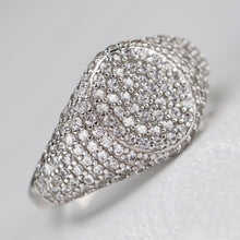 Load image into Gallery viewer, Sterling Silver studded CZ ring