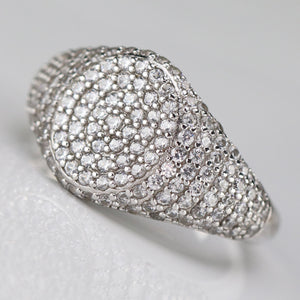 Sterling Silver studded CZ ring