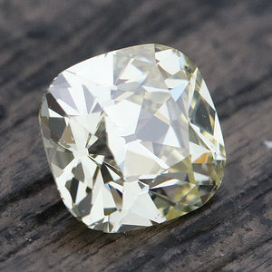 Triple Ideal AGS Antique Cushion cut 1.553ct P SI1 diamond ring in 14k