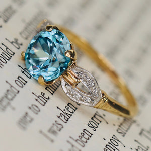 Find the perfect vintage blue zircon ring for any occasion on our website. Our antique blue zircon rings have been hand selected for quality and desirability.