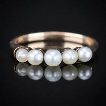 Load image into Gallery viewer, Vintage Pearl band ring in 14k yellow gold