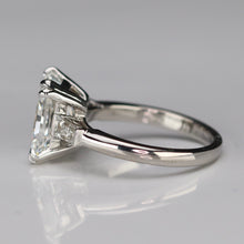 Load image into Gallery viewer, MANOR ROYAL: The Alexandra - 3.85ct radiant cut lab grown diamond ring in 14k white gold