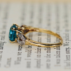 Find the perfect vintage blue zircon ring for any occasion on our website. Our antique blue zircon rings have been hand selected for quality and desirability.