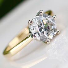 Load image into Gallery viewer, MANOR ROYAL:  The Beatrice - 2.51ct lab grown OEC diamond ring in 18k yellow &amp; white gold