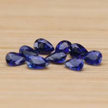 Load image into Gallery viewer, 2.82ctw of blue pear shaped sapphires