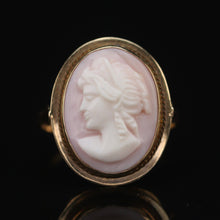 Load image into Gallery viewer, Vintage cameo ring in 14k yellow gold from Manor Jewels