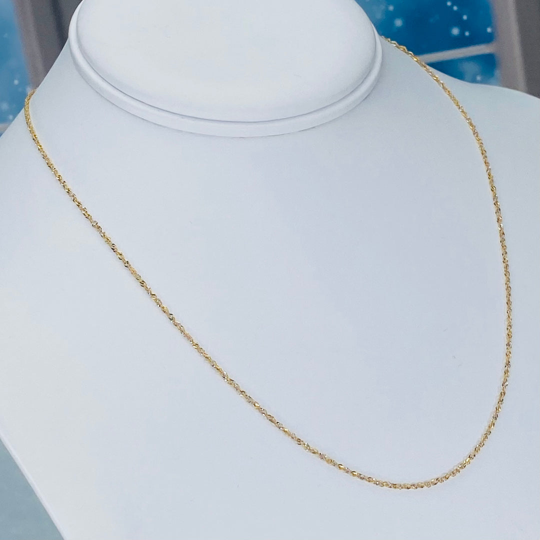 14k two tone gold Italian chain