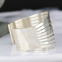 Load image into Gallery viewer, Sterling silver wide bangle