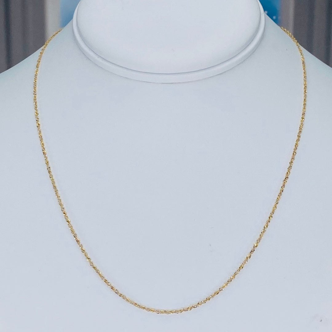 14k two tone gold Italian chain