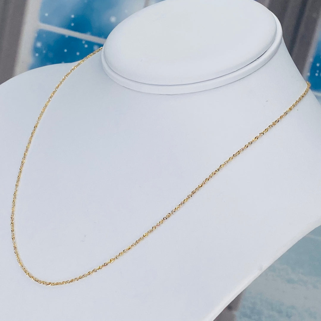 14k two tone gold Italian chain