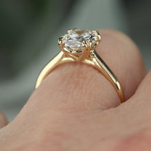 Load image into Gallery viewer, MANOR ROYAL:  The Ophelia - 1.93ct lab grown oval diamond ring in 14k yellow gold D/VVS2