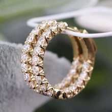 Load image into Gallery viewer, RESERVED FOR DL: PAYMENT 6 OF 6: Lab Grown 2.135ctw diamond Huggies in 14k yellow gold