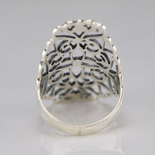 Load image into Gallery viewer, Large sterling silver filigree ring