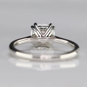 MANOR ROYAL: The Sophia - Antique cushion cut 1.54ct lab grown diamond ring in 14k white gold