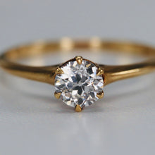 Load image into Gallery viewer, Vintage old european cut OEC diamond ring in 14k yellow gold from Manor Jewels