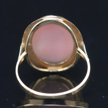 Load image into Gallery viewer, Vintage cameo ring in 14k yellow gold from Manor Jewels