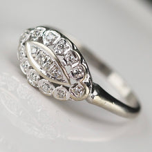 Load image into Gallery viewer, Princess style diamond ring in 14k white gold