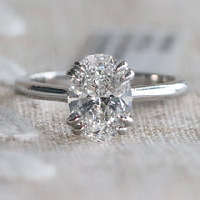 Load image into Gallery viewer, MANOR ROYAL:  The Ophelia - 1.92ct lab grown oval diamond ring in 14k white gold D/VVS2