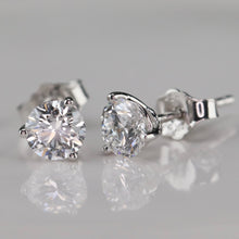 Load image into Gallery viewer, Lab grown 1ctw F/VS Diamond studs in 14k white gold