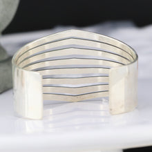 Load image into Gallery viewer, Sterling silver wide bangle