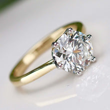 Load image into Gallery viewer, MANOR ROYAL:  The Beatrice - 2.81ct lab grown diamond ring in 14k yellow &amp; white gold