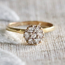 Load image into Gallery viewer, 50% OFF CLEARANCE: Vintage diamond ring in yellow gold