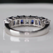 Load image into Gallery viewer, MANOR ROYAL: The Diana - Lab grown saphire and diamond ring in 14k white gold