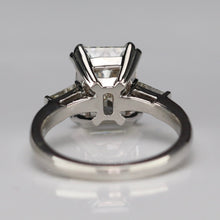 Load image into Gallery viewer, MANOR ROYAL: The Alexandra - 3.85ct radiant cut lab grown diamond ring in 14k white gold