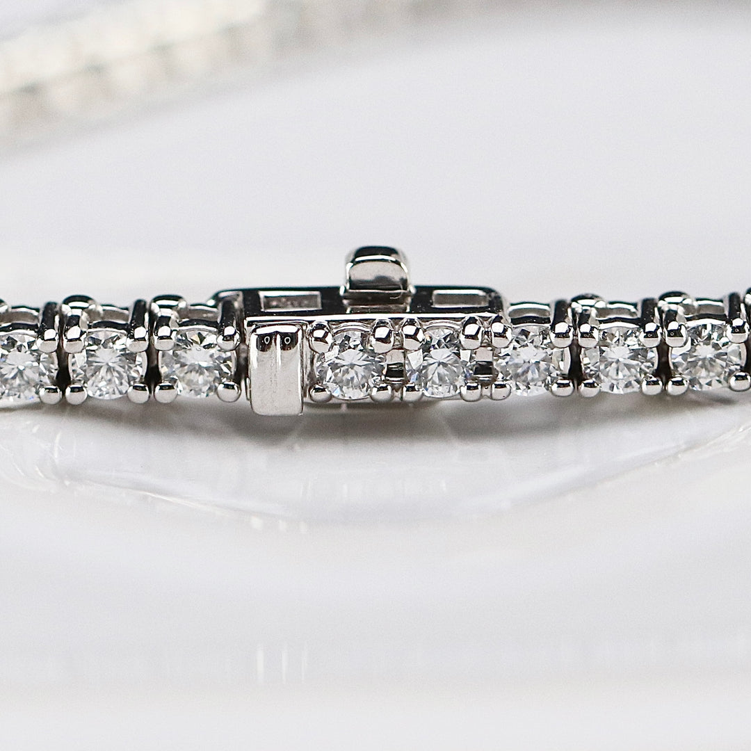 SPECIAL: Approx 3ctw Lab Grown Diamond tennis bracelet in 14k white gold