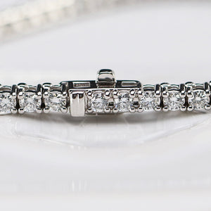 Approx 3ctw Lab Grown Diamond tennis bracelet in 14k white gold