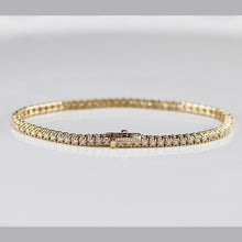 Load image into Gallery viewer, 2ctw Lab Grown Diamond tennis bracelet in 14k yellow or white gold